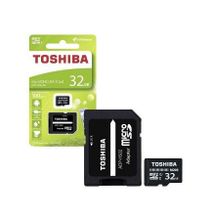 Toshiba Micro SD Memory Card TF With Adapter Class 10 - 32GB - Black
